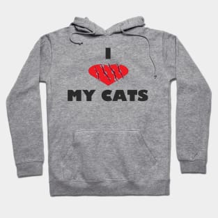 I Love My Cats Hoodie